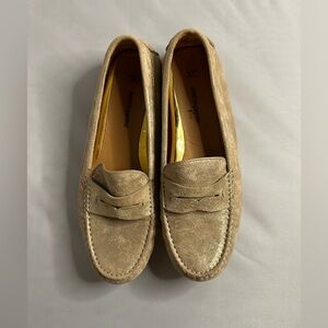 Johnston & Murphy Beige Suede Loafers